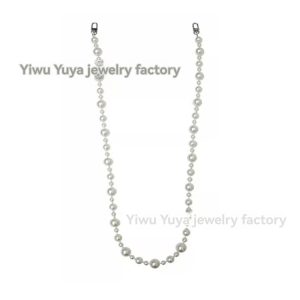 Akoya Pearl Necklace With Pear Diamond  | Womens Diamonds