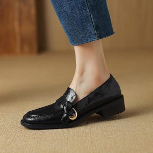 Astair Leather Braid Slip-On Loafers  | Womens Loafers