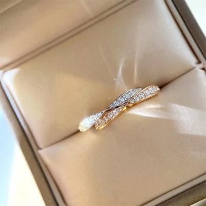 Cable Edge Ring In 18K Gold, 4Mm  | Womens Rings