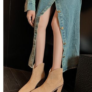 Camden Suede Harness Western Booties  | Womens Booties