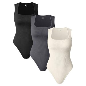 Cap-Sleeve Neoprene Thong Bodysuit  | Womens Lingerie & Shapewear