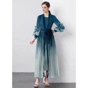 Cassie Pleated Cloud-Print Midi Shirtdress  | Womens Dresses