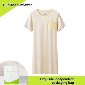 Cotton Deluxe Short-Sleeve Big Sleepshirt  | Womens Sleepwear