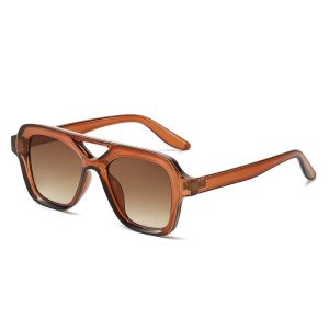 Curvy Logo-Print Acetate Aviator Sunglasses  | Womens Sunglasses