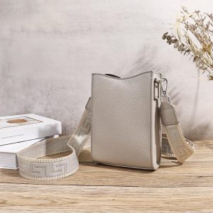 Elle Pebble Leather Crossbody Bag  | Womens Crossbody Bags