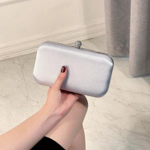 Embellished Bow Leather Clutch Bag  | Womens Clutches & Pouches