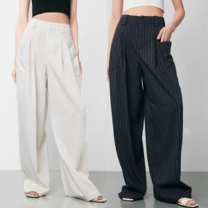 Gaius Metallic Pinstripe Pants  | Womens Pants & Shorts