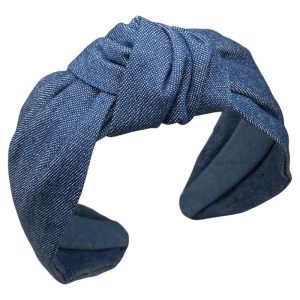 Kids Knotted Denim Headband  | Womens Hair Accessories