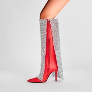 Kuki Crystal Vegan Tall Boots  | Womens Boots