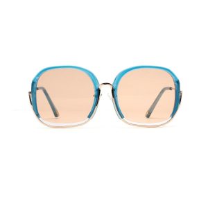 Metal Logo-Print Rectangle Sunglasses  | Womens Sunglasses