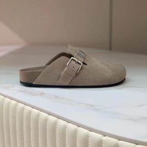 Suede Monili Buckle Mules  | Womens Mules & Slides