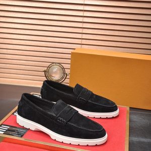 Suede Sporty Penny Loafers  | Womens Loafers