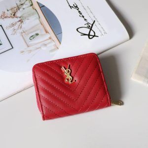 Ysl Monogram Large Zip Wallet In Grained Leather  | Womens Wallets & Card Cases