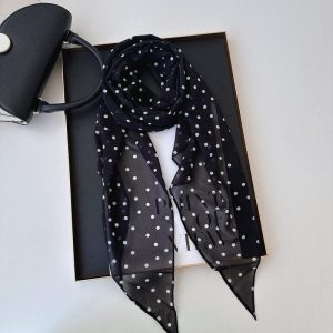 Polka-Dot Silk Scarf  | Womens Scarves & Wraps