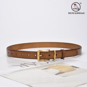 Motorcycle Brown Leather Belt  | Womens Belts