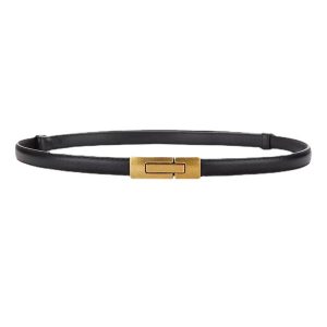 Ysl Skinny Leather Belt  | Womens Belts